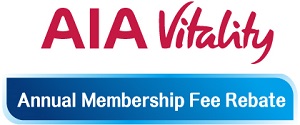 AIA Vitality Annual Membership Fee Rebate Value at HKD430 (